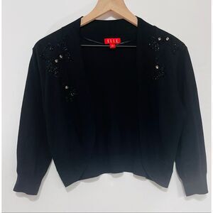 Elle Embellished Black Cardigan   Size S